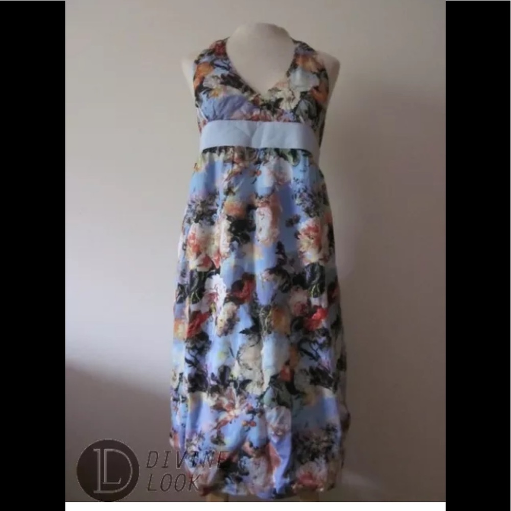 Jean Paul Gaultier Halter Floral Print Dress